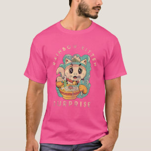 Retro Animals Vintage Cats Rainbow Kitten Surprise T-Shirt
