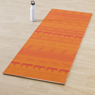 Retro Animals Yoga Mat