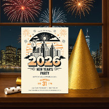 Retro Announcing Arrival of 2026 New Year's Party