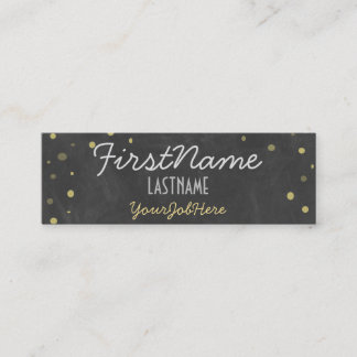 Retro Antique Chalkboard Mini Business Card