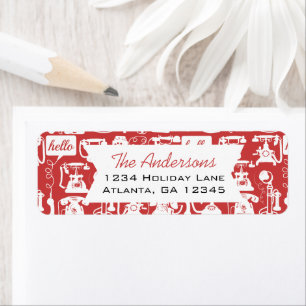 Retro  Any Colour Telephone Pattern