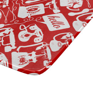 Retro Any Colour Telephone Pattern Cutting Board