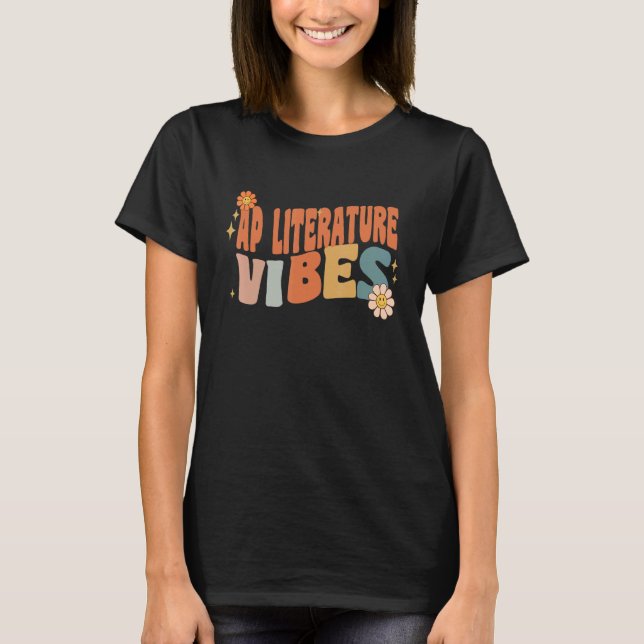 Retro Ap Literature Vibes Teacher Women Kids T-Shirt (Front)
