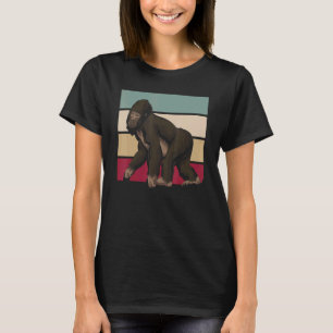 Retro Ape Monkey   Zoo Animal Gorilla   Gorilla T-Shirt