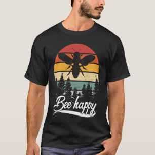 Retro apiary nature beehive honeycomb insect bee h T-Shirt