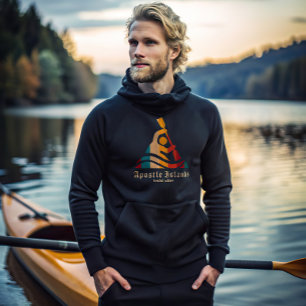Retro Apostle Islands Kayaking Hoodie