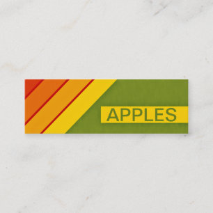 retro APPLES Mini Business Card