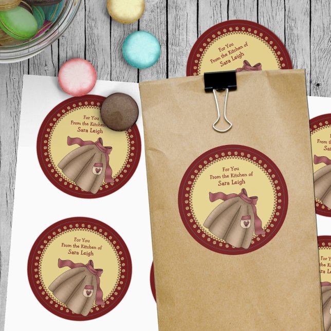 Retro Apron Kitchen Sticker (Creator Uploaded)