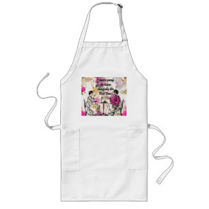 Retro Apron with Fun Gossip Quote