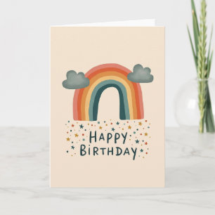 Retro Arc Birthday Card