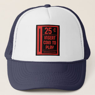 Retro Arcade Coin Slot Shirt Trucker Hat
