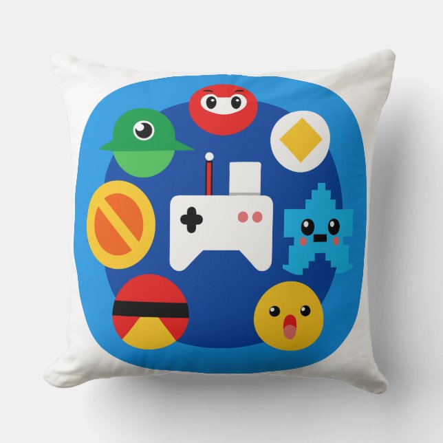 Retro Arcade Fun Cushion (Front)