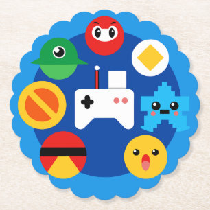 Retro Arcade Fun Paper Coaster