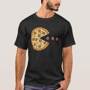 Retro Arcade Game  Pizza Salami   Classic Videogam T-Shirt