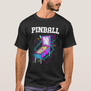 Retro Arcade Games Vintage Pinball T-Shirt