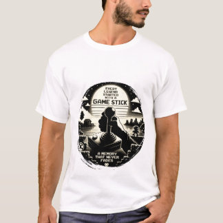 Retro Arcade Joystick Gamer T-Shirt Design