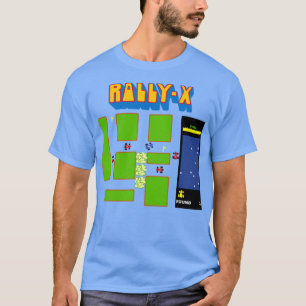 RETRO ARCADE RALLY X VECTOR ILLUSTRATION T-Shirt