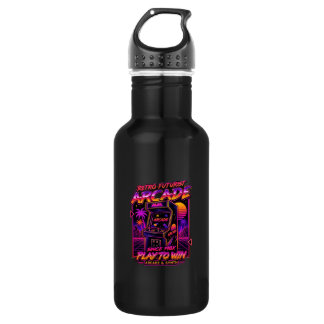 Retro Arcade Synthwave Neon Sticker 532 Ml Water Bottle