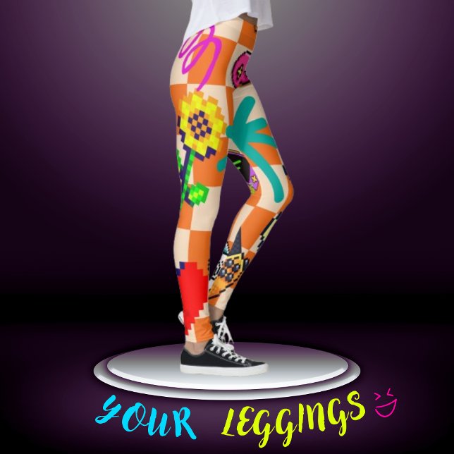  Retro Arcade Vibes Leggings  (Creator Uploaded)
