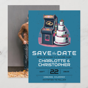 Retro Arcade Wedding Save The Date