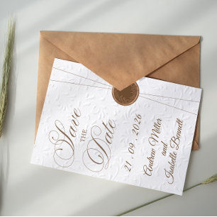 Retro Arch Love and Thanks Wedding Card