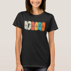 Retro Archery Archers Heartbeat Archery T-Shirt