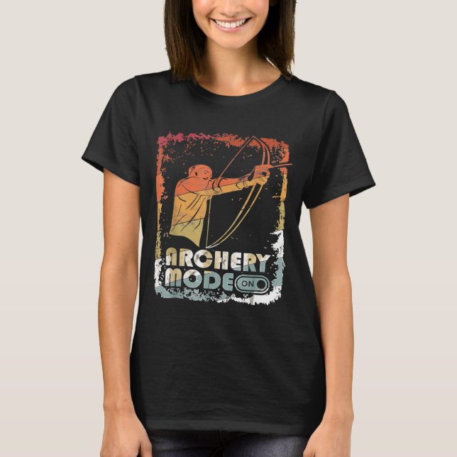 Retro Archery Mode Archery Archery Vintage T-Shirt (Front)