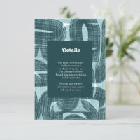 Retro Arches And Bends and Lines Teal Details