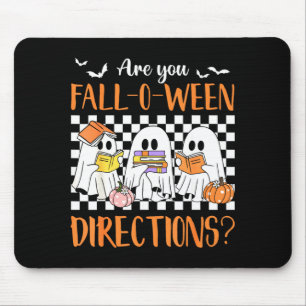 Retro are fall o ween directions teacher halloween mouse pad