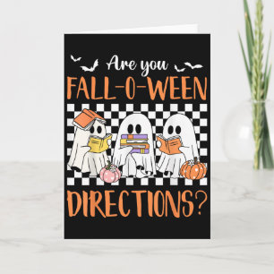 Retro Are You Fall O Ween Directions Teacher Hallo Card