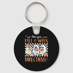 Retro Are You Fall O Ween Directions Teacher Hallo Key Ring