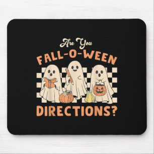 Retro Are You Fall O Ween Directions Teacher Hallo Mouse Pad