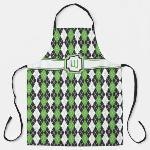 Retro Argyle All-Over Print Apron