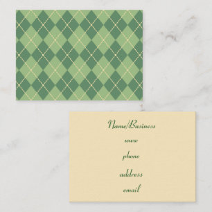 Retro Argyle Business Card