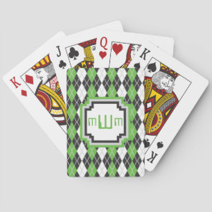 Retro Argyle Classic Playing Cards