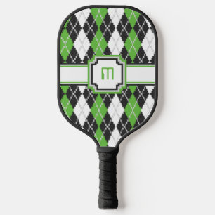 Retro Argyle Pickleball Paddle