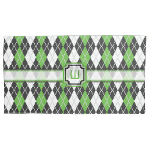 Retro Argyle Pillow Case
