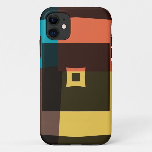 Retro Argyle Squares 4 Case-Mate iPhone Case (Back)