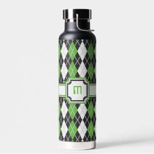 Retro Argyle Water Bottle