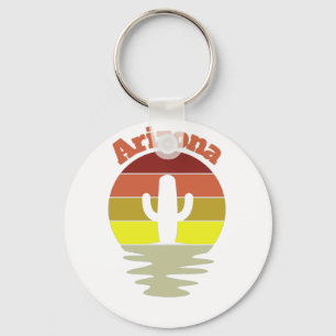 Retro Arizona  Key Ring