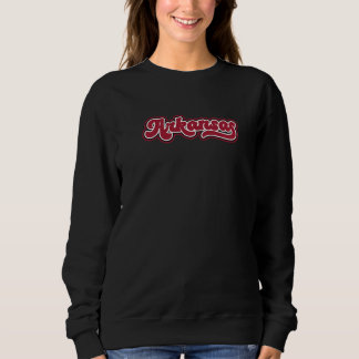 Retro Arkansas Vintage Script   Sweatshirt