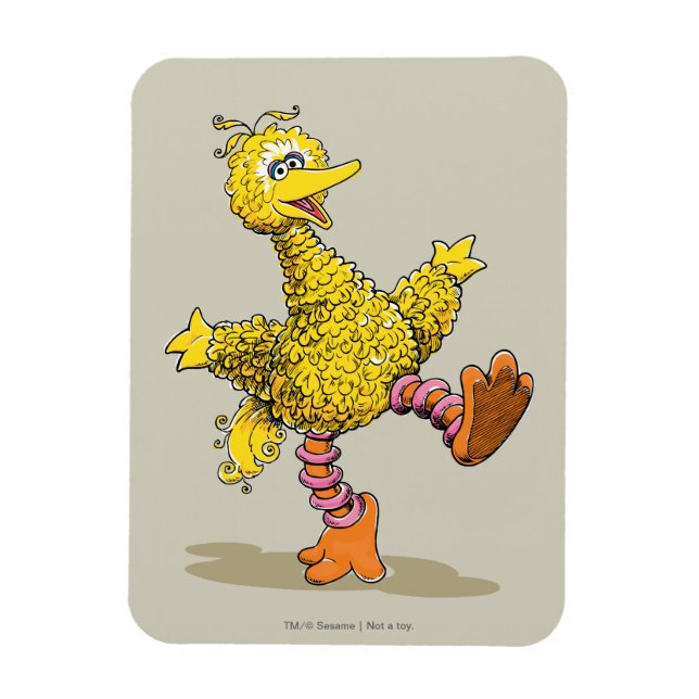 Retro Art Big Bird Magnet (Vertical)