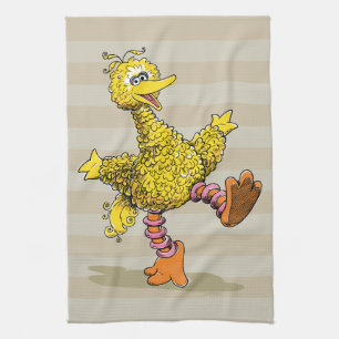 Retro Art Big Bird Tea Towel