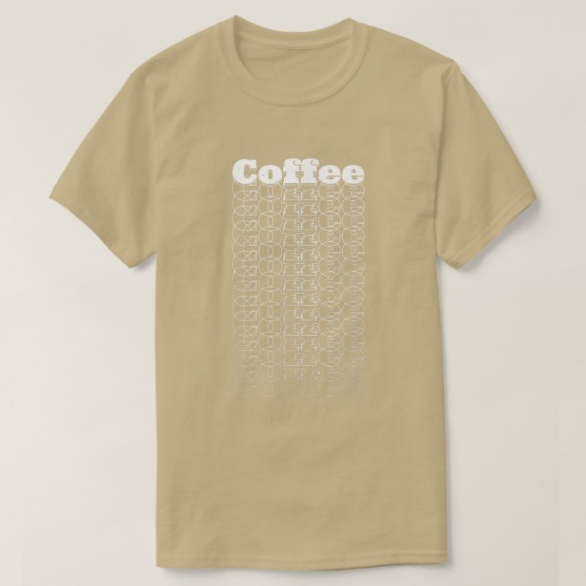Retro Art Coffee Lovers Caffeine  T-Shirt (Design Front)