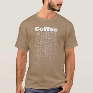 Retro Art Coffee Lovers Caffeine T-Shirt