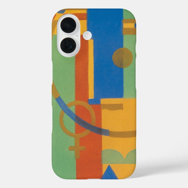 Retro Art Deco Jazz Southwest New Mexico Colours Case-Mate iPhone Case (Back)