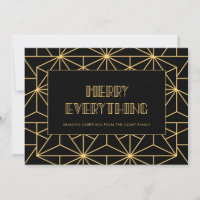 Retro art deco Merry everything