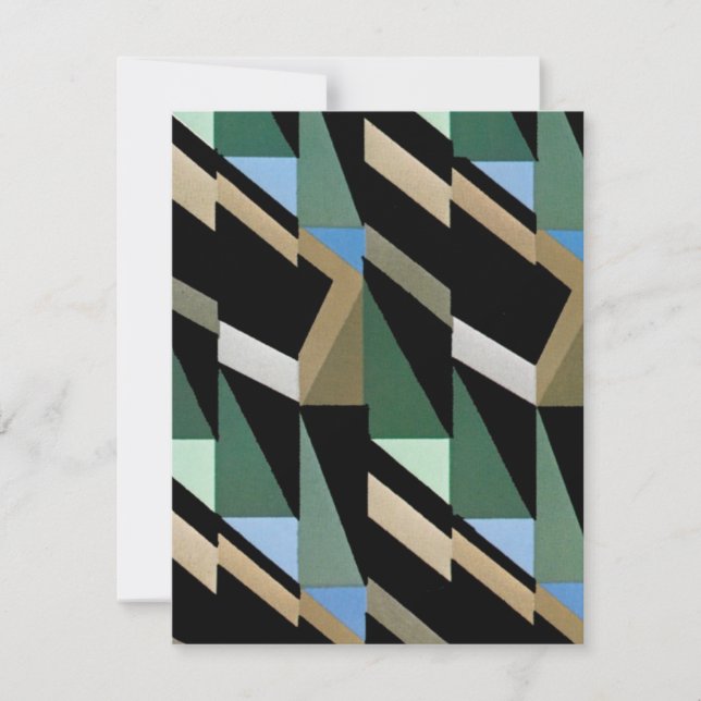 Retro Art Deco Vintage Diamond Triangle Patterns (Front)