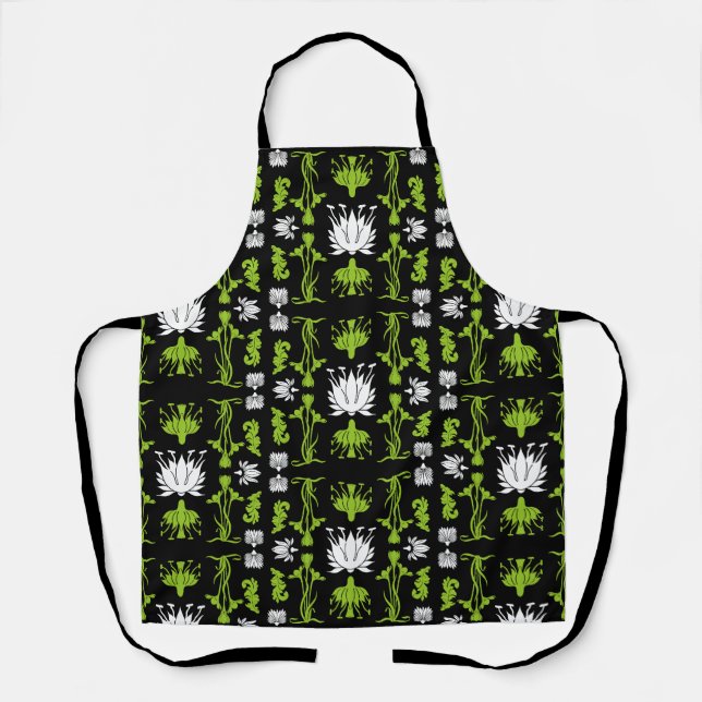 Retro Art Nouveau Home Decor Prints Apron (Front)
