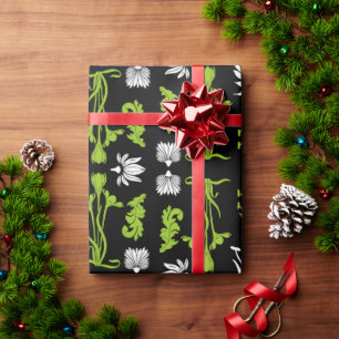 Retro Art Nouveau Home Decor Prints Wrapping Paper